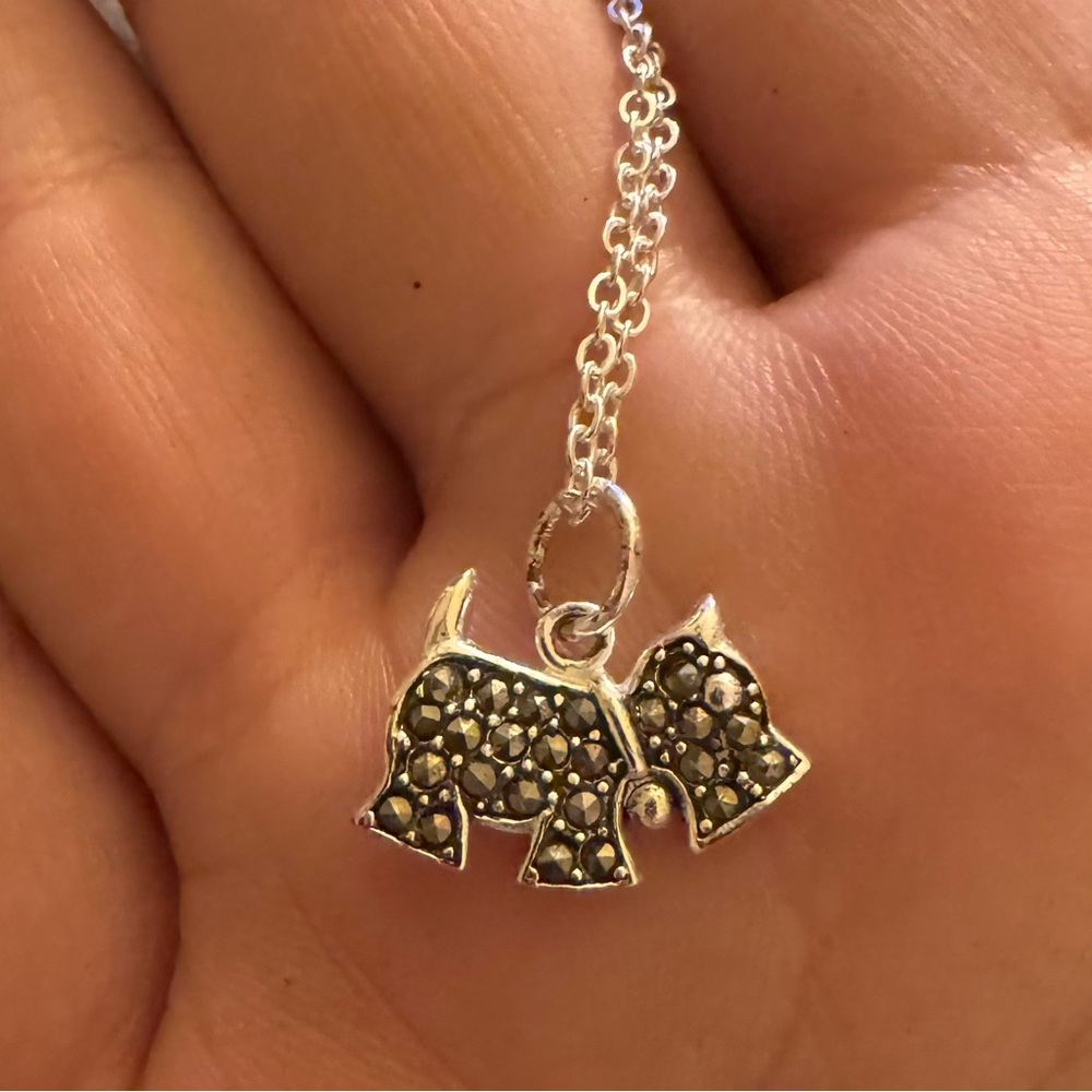 NWT Sterling Scottie Dog Necklace